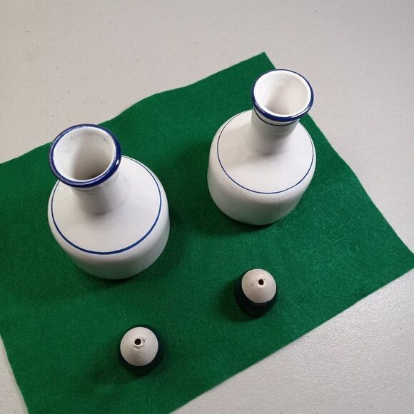 Vintage Rosenthal Netter Cobalt Blue Art Pottery Kitchen Ceramic Jar & Stoppers - Picture 4 of 9